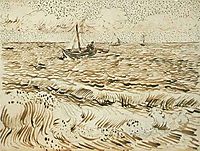 A Fishing Boat at Sea, 1888, vangogh