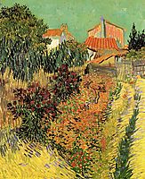Garden Behind a House, 1888, vangogh