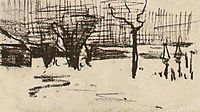 Garden in the Snow, 1885, vangogh