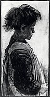 Girl with Pinafore, Half-Figure, 1883, vangogh