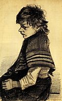 Girl with a Shawl, 1883, vangogh