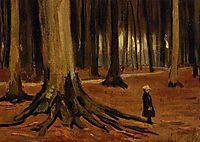 Girl in the Woods, 1882, vangogh
