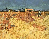 Harvest in Provence, 1888, vangogh