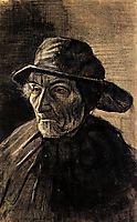 Head of a Fisherman with a Sou-wester, 1883, vangogh