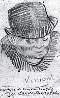 Head of a Man with Hat, 1886, vangogh