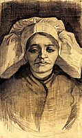 Head of a Woman, c.1885, vangogh