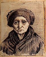 Head of a Woman, c.1885, vangogh