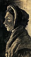 Head of a Woman, 1883, vangogh