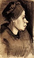 Head of a Woman, c.1885, vangogh