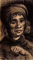 Head of a Woman, c.1885, vangogh