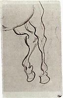 Hind Legs of a Horse, 1890, vangogh