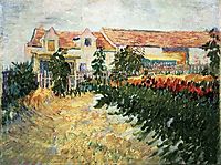 House with sunflowers, 1887, vangogh