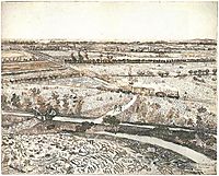 Landscape near Montmajour with Train, 1888, vangogh