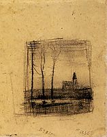 Landscape with a Church, 1883, vangogh