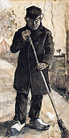 A Man with a Broom , 1881, vangogh