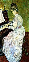 Marguerite Gachet at the Piano, 1890, vangogh