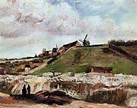 Montmartre the Quarry and  Windmills , 1886, vangogh