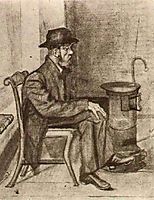 Old Man Warming Himself, 1881, vangogh