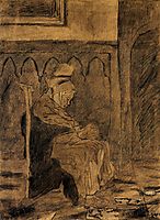 Old Woman Asleep after Rops, 1873, vangogh
