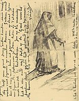 Old Woman Seen from Behind, 1882, vangogh