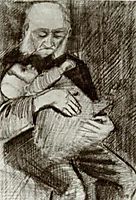 Orphan Man with a Baby in his Arms, 1883, vangogh