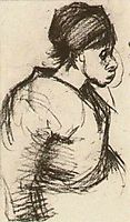 Peasant Girl, Half-Figure , 1885, vangogh