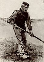 Peasant with a Stick, 1881, vangogh