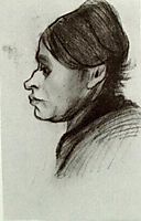 Peasant Woman, Head, 1885, vangogh