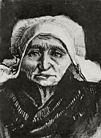 Peasant Woman, Head, c.1884, vangogh