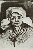 Peasant Woman, Head, c.1884, vangogh