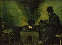Peasant Woman by the Hearth, c.1885, vangogh