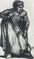 Peasant Woman with Spade, 1885, vangogh