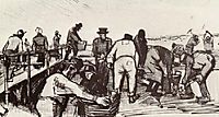 Peat Diggers in the Dunes, 1883, vangogh