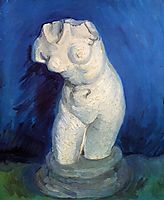 Plaster Statuette of a Female Torso, 1886, vangogh