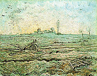 The Plough and the Harrow (after Millet) , 1890, vangogh