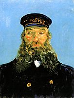 Portrait of Postman Roulin, 1888, vangogh