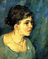 Portrait of Woman in Blue, 1885, vangogh