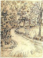 Public Garden with a Corner of the Yellow House, 1888, vangogh