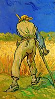 The Reaper after Millet, 1889, vangogh