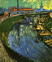 The Roubine du Roi Canal with Washerwomen , 1888, vangogh