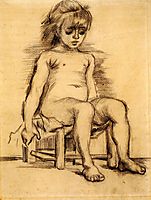 Seated Girl Seen from the Front, c.1886, vangogh