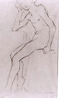 Seated Nude after Bargues, 1890, vangogh