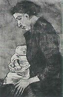 Sien Nursing Baby, Half-Figure, 1882, vangogh