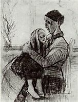 Sien with Child on her Lap, 1882, vangogh