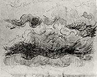 Sketch of Clouds with Colour Annotations, 1890, vangogh