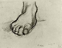 Sketch of a Foot, 1886, vangogh
