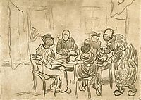 Sketch of the Painting , 1890, vangogh