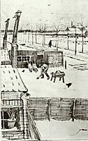 Snowy Yard, 1883, vangogh