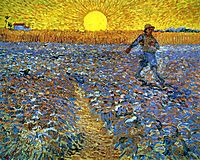 The Sower (Sower with Setting Sun), 1888, vangogh