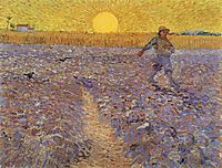 The Sower at Sunset, 1888, vangogh